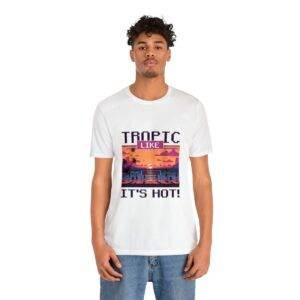 Tropic like it's hot / Men's Miami Pixel T-shirt - Imagen 13