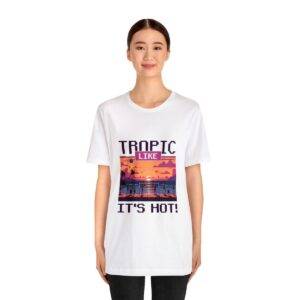 Tropic like it's hot / Men's Miami Pixel T-shirt - Imagen 16