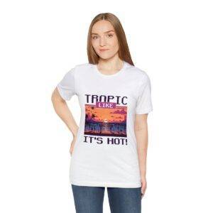 Tropic like it's hot / Men's Miami Pixel T-shirt - Imagen 17