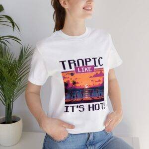 Tropic like it's hot / Men's Miami Pixel T-shirt - Imagen 21