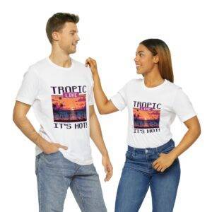 Tropic like it's hot / Men's Miami Pixel T-shirt - Imagen 22