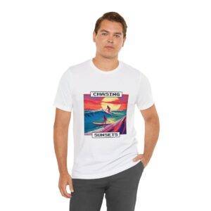 Chasing Sunsets / Men's Miami Pixel T-shirt - Imagen 18