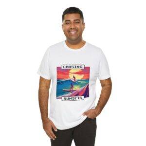 Chasing Sunsets / Men's Miami Pixel T-shirt - Imagen 20