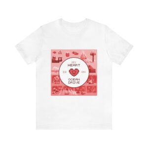 My Heart is on Ocean Drive / Men's Miami Pixel T-shirt - Imagen 14
