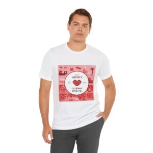 My Heart is on Ocean Drive / Men's Miami Pixel T-shirt - Imagen 18