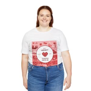 My Heart is on Ocean Drive / Men's Miami Pixel T-shirt - Imagen 19
