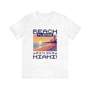 Beach please! I'm in Miami / Men's Miami Pixel T-shirt - Imagen 14