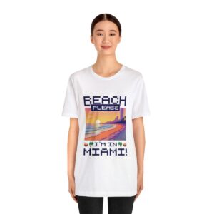Beach please! I'm in Miami / Men's Miami Pixel T-shirt - Imagen 16