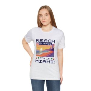 Beach please! I'm in Miami / Men's Miami Pixel T-shirt - Imagen 29