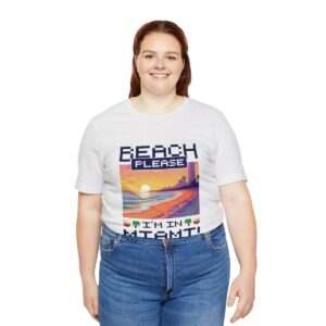Beach please! I'm in Miami / Men's Miami Pixel T-shirt - Imagen 31