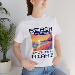 Beach please! I'm in Miami / Men's Miami Pixel T-shirt - Imagen 33