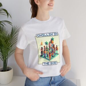 Chillin' In The 305 / Men's Miami Pixel T-shirt - Imagen 33