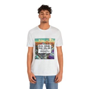 Sun, Sand and Salsa / Men's Miami Pixel T-shirt - Image 25