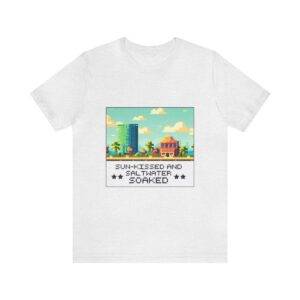 Sun-kissed and Saltwater / Men's Miami Pixel T-shirt - Image 26