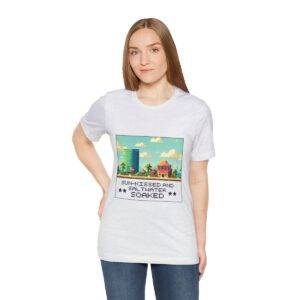 Sun-kissed and Saltwater / Men's Miami Pixel T-shirt - Image 29
