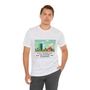 Sun-kissed and Saltwater / Men's Miami Pixel T-shirt - Image 30