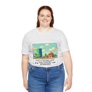 Sun-kissed and Saltwater / Men's Miami Pixel T-shirt - Image 31