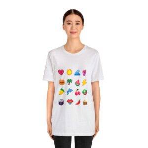 Tropical Fruits / Men's Miami Pixel T-shirt - Imagen 28