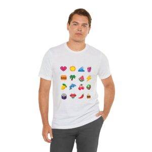 Tropical Fruits / Men's Miami Pixel T-shirt - Imagen 30