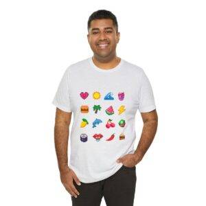Tropical Fruits / Men's Miami Pixel T-shirt - Imagen 32