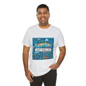 Just Chillin / Men's Miami Pixel T-shirt - Imagen 32