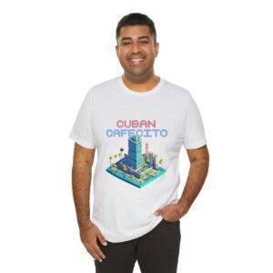 Cuban Cafecito / Men's Miami Pixel T-shirt - Imagen 32
