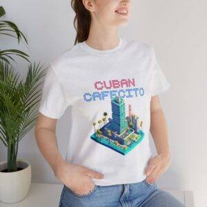 Cuban Cafecito / Men's Miami Pixel T-shirt - Imagen 33
