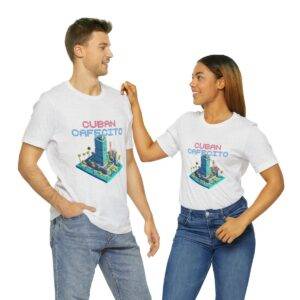 Cuban Cafecito / Men's Miami Pixel T-shirt - Imagen 34