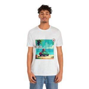 Keep Calm / Men's Miami Pixel T-shirt - Image 25