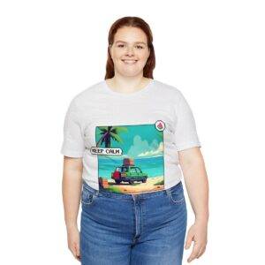 Keep Calm / Men's Miami Pixel T-shirt - Image 31