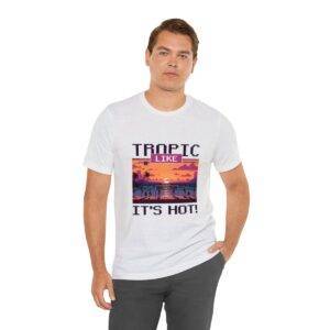 Tropic like it's hot / Men's Miami Pixel T-shirt - Imagen 30