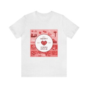 My Heart is on Ocean Drive / Men's Miami Pixel T-shirt - Imagen 26