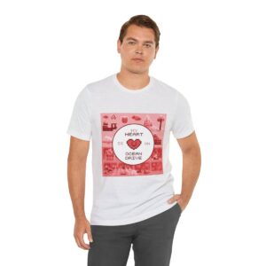 My Heart is on Ocean Drive / Men's Miami Pixel T-shirt - Imagen 30