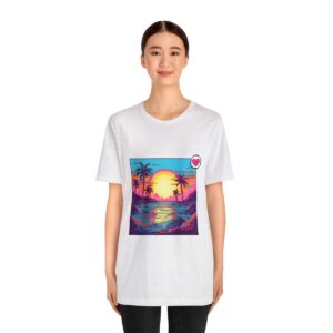 Miami Sunset / Men's Miami Pixel T-shirt - Image 28
