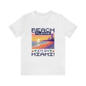 Beach please! I'm in Miami / Men's Miami Pixel T-shirt - Imagen 26