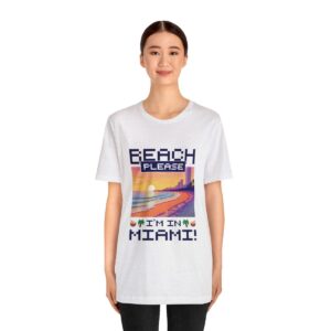 Beach please! I'm in Miami / Men's Miami Pixel T-shirt - Imagen 28