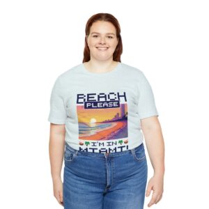 Beach please! I'm in Miami / Men's Miami Pixel T-shirt - Imagen 103
