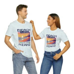 Beach please! I'm in Miami / Men's Miami Pixel T-shirt - Imagen 106