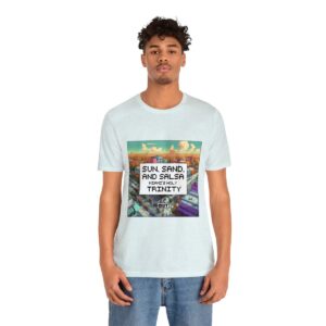 Sun, Sand and Salsa / Men's Miami Pixel T-shirt - Image 97