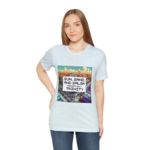 Sun, Sand and Salsa / Men's Miami Pixel T-shirt - Image 101