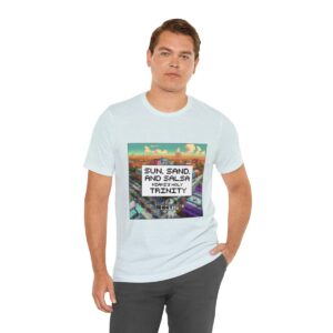 Sun, Sand and Salsa / Men's Miami Pixel T-shirt - Image 102