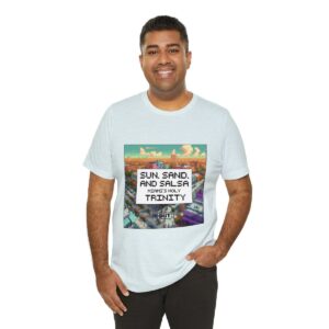 Sun, Sand and Salsa / Men's Miami Pixel T-shirt - Image 104