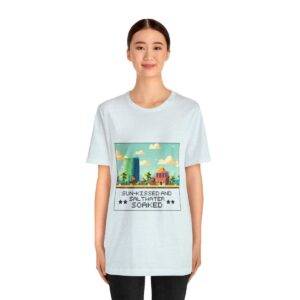 Sun-kissed and Saltwater / Men's Miami Pixel T-shirt - Image 100