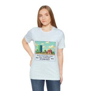 Sun-kissed and Saltwater / Men's Miami Pixel T-shirt - Image 101