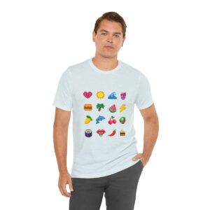 Tropical Fruits / Men's Miami Pixel T-shirt - Imagen 102