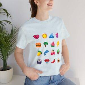 Tropical Fruits / Men's Miami Pixel T-shirt - Imagen 105