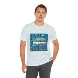 Just Chillin / Men's Miami Pixel T-shirt - Imagen 102