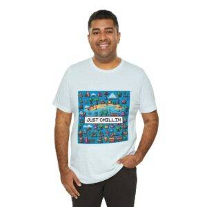 Just Chillin / Men's Miami Pixel T-shirt - Imagen 104