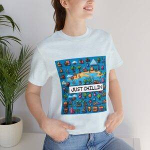 Just Chillin / Men's Miami Pixel T-shirt - Imagen 105