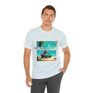 Keep Calm / Men's Miami Pixel T-shirt - Image 102